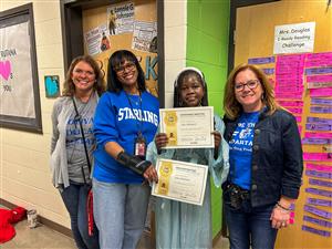 asha with certificates